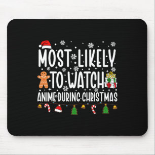 Tapis De Souris Très Probable De Regarder Les Films De Noël Animé 