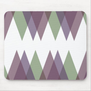 Tapis De Souris Triangles mauve et vert