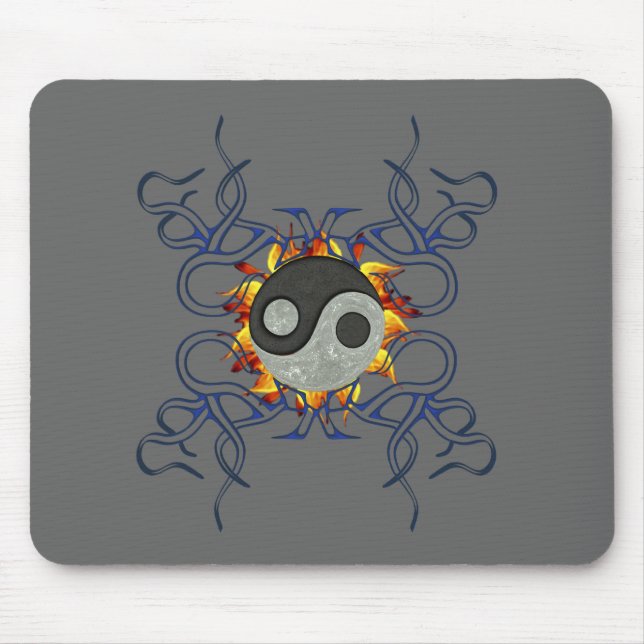 Tapis De Souris Tribal de Ying Yang (Devant)