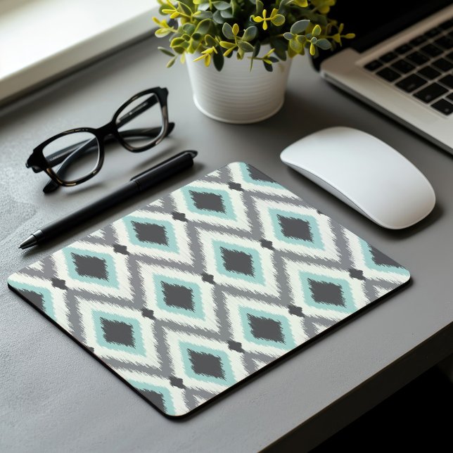Tapis De Souris Tribal Ikat Chevron (Créateur téléchargé)