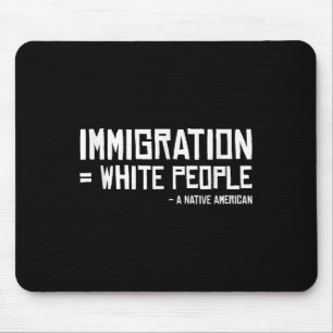 Tapis De Souris Tribu indienne Immigrants Blancs Autochtones Améri