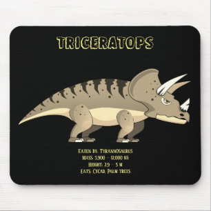 Tapis De Souris Tricératops Dinosaur