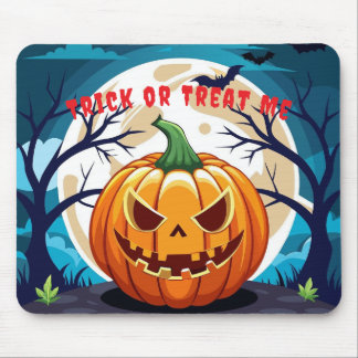 Tapis De Souris Trick or Treat Pumpkin Moonlight