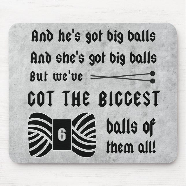 Tapis De Souris Tricot ・ Big Balls of Yarn Crafts (Devant)