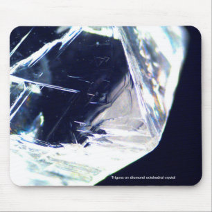 Tapis De Souris Trigons sur diamant octaédrique cristal mousepad