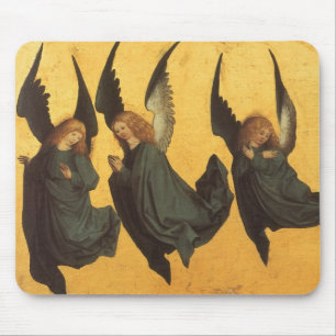 Tapis De Souris Trio d'anges de la Renaissance par Maître du Livre