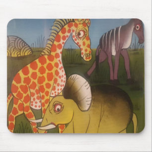 Tapis De Souris Trio d'art africain