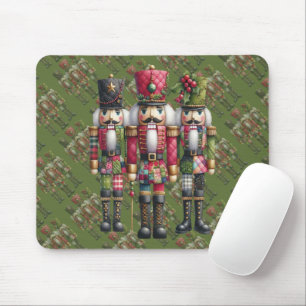 Tapis De Souris Trio de casse-noisettes de Noël en patchwork fanta