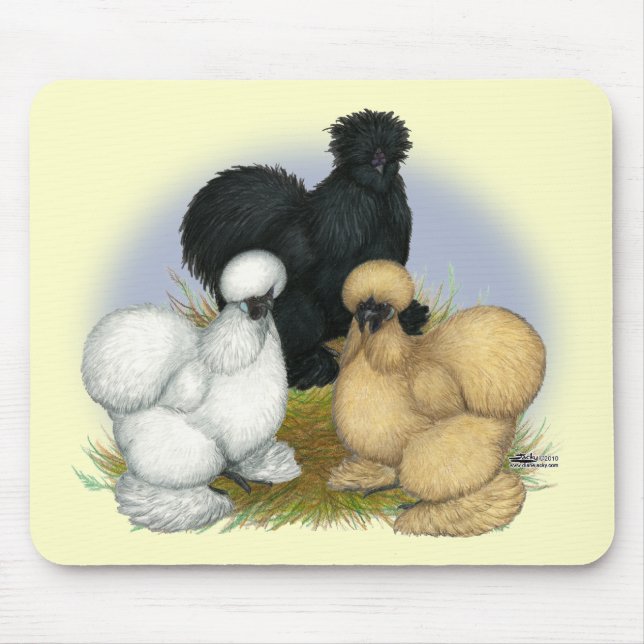 Tapis De Souris Trio de Silkie (Devant)
