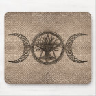 Triple Lune avec pentagramme et arbre de vie