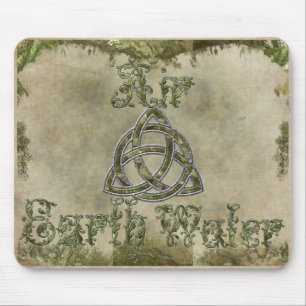 Tapis De Souris Triquetra Naturel, Eau de l'air terrestre