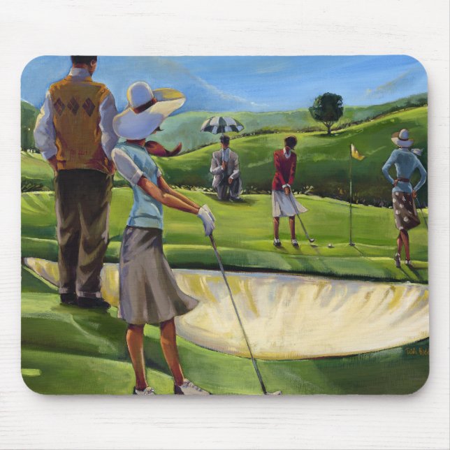 Tapis De Souris Trish Biddle - golf de dames (Devant)
