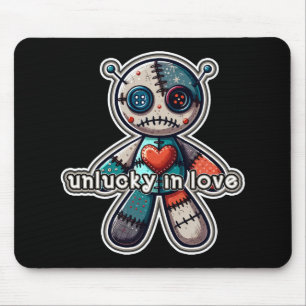Tapis De Souris Triste ours de poupée VOODOO UNLUCKER dans l'amour