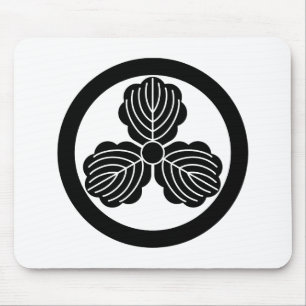 Tapis De Souris Trois feuilles de chêne(1) en cercle