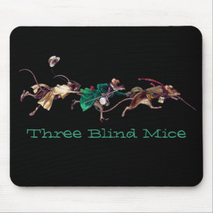 Tapis De Souris Trois souris aveugles