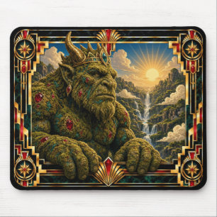 Tapis De Souris Troll, Art Déco Mythique
