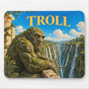 Tapis De Souris Troll, monstre de fantasy gothique