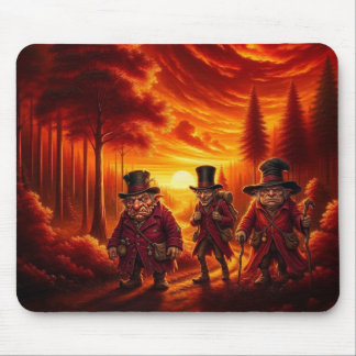 Tapis De Souris Trolls sur une randonnée au coucher du soleil