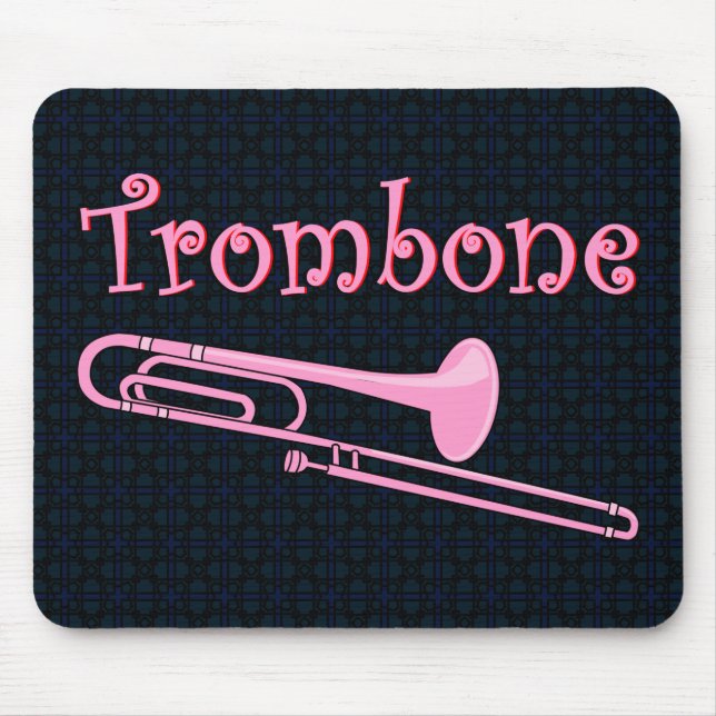 Tapis De Souris Trombone rose (Devant)