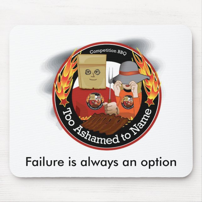 Tapis De Souris Trop honteux pour appeler BBQ Mousepad (Devant)