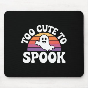 Tapis De Souris Trop Mignonne Pour Parler Fantôme Drôle Halloween