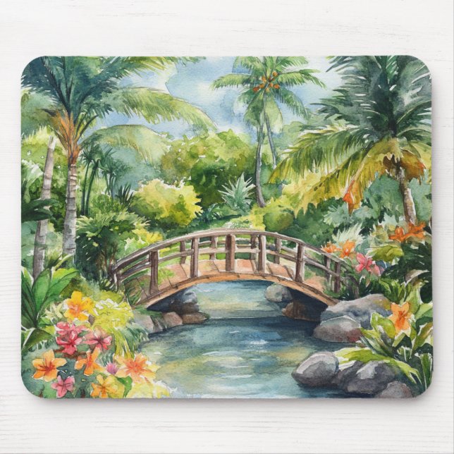 Tapis De Souris Tropical Bridge (Devant)