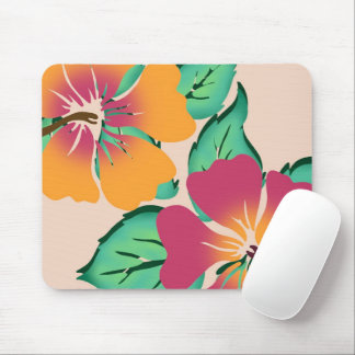 Tapis De Souris Tropical Hibiscus Mouse Pad