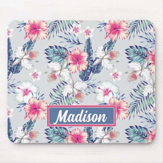 Tapis De Souris Tropical Orchid Floral (Devant)