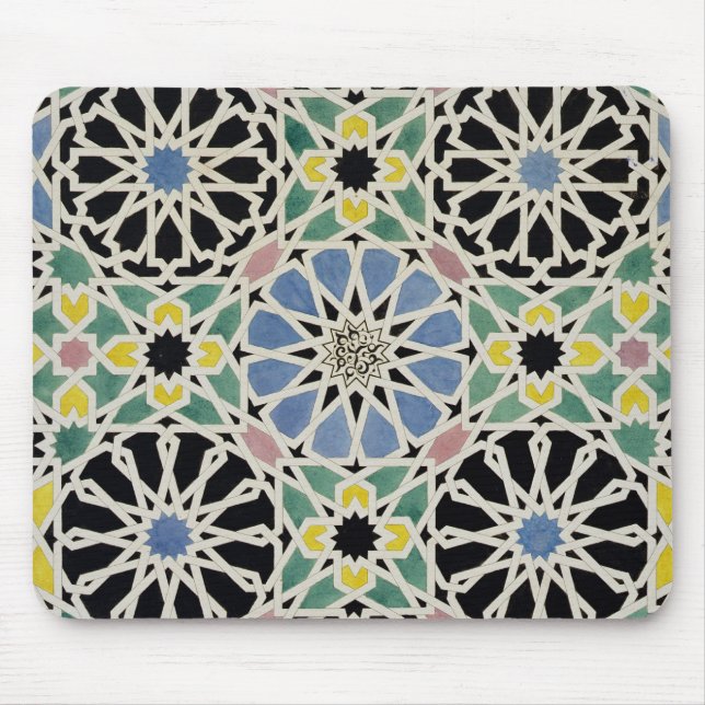 Tapis De Souris Trottoir de mosaïque à Alhambra, 'de l'Arabe (Devant)