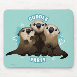 Tapis De Souris Trouver des loutres à cordes  Fête du câlin