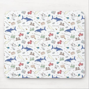 Tapis De Souris Trouver le Motif blanc de Dory Cartoon