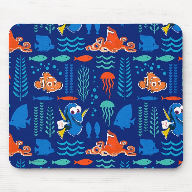 Tapis De Souris Trouver le Motif de la mer de Dory (Devant)