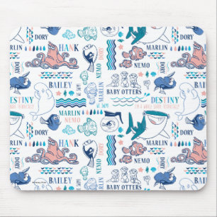 Tapis De Souris Trouver le Motif Dory Pastel