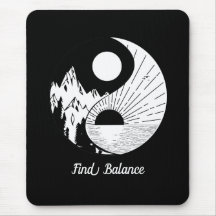 Trouver l'équilibre Zen Yin Yang Noir Blanc