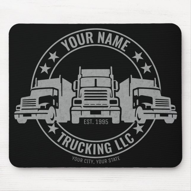 Tapis De Souris Trucker personnalisé Big Rig Semi Camion Camion (Devant)