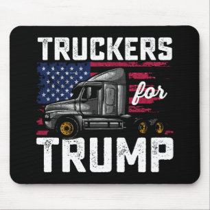 Tapis De Souris Truckers Pour Trump Élection Présidentielle Vintag