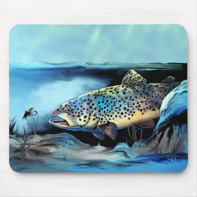 Tapis De Souris Truite arc-en-ciel (Devant)