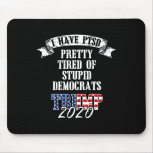 Tapis De Souris Trump 2020, Drapeau Américain Ptsd Gi, Démocrates