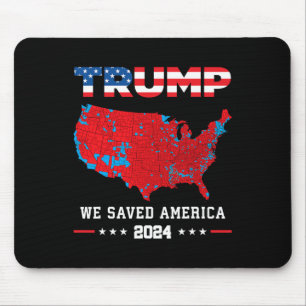 Tapis De Souris Trump 2024 Nous avons sauvé l'élection présidentie