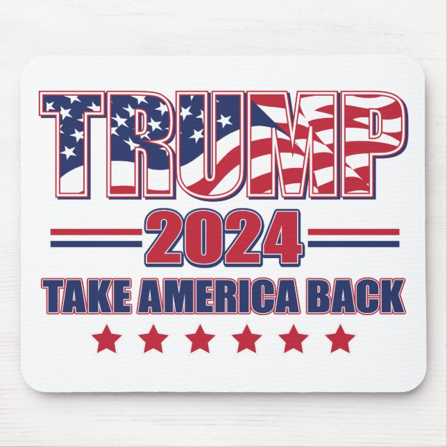 Tapis De Souris Trump-2024-Reprendre l'Amérique (Devant)