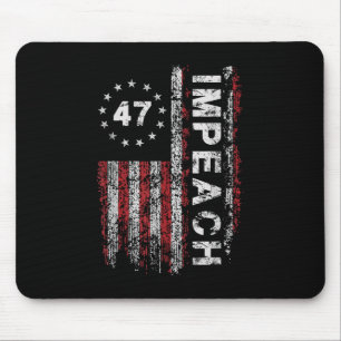 Tapis De Souris Trump 47 Trump 47e président américain Drapeau