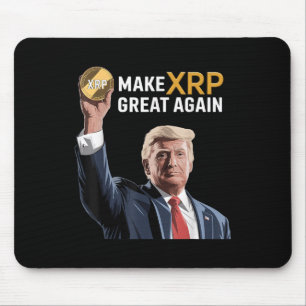 Tapis De Souris Trump amusant rendre Xrp super à nouveau Xrp Crypt