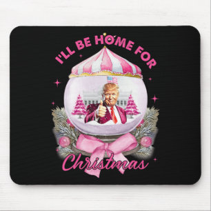 Tapis De Souris Trump Coquette Bow Pink Je serai à la maison pour 