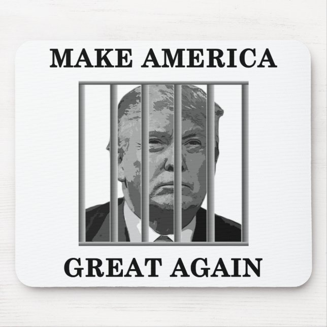 Tapis De Souris Trump derrière les barreaux (Devant)