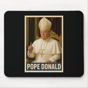 Tapis De Souris Trump en tant qu'Eglise du Vatican Pape Trump drôl