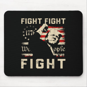 Tapis De Souris Trump Fight Fight Fight 1776 We The People Flag Tr