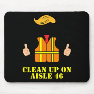 Tapis De Souris Trump Garbage Man Safety Vest Clean Up On Aisle 46