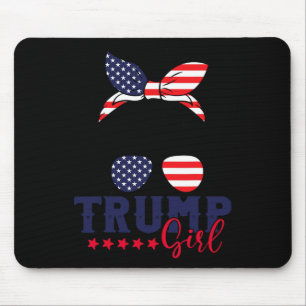 Tapis De Souris Trump Girl Messy Bun Trump 2024 Election American