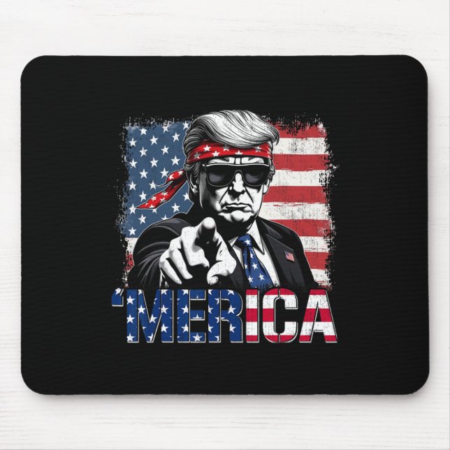 Tapis De Souris Trump Golfe des États-Unis Amérique Trump Apparel (Devant)