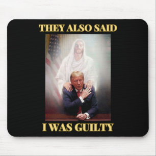 Tapis De Souris Trump Pas Coupable Jésus Christ Patriot Priez Maga